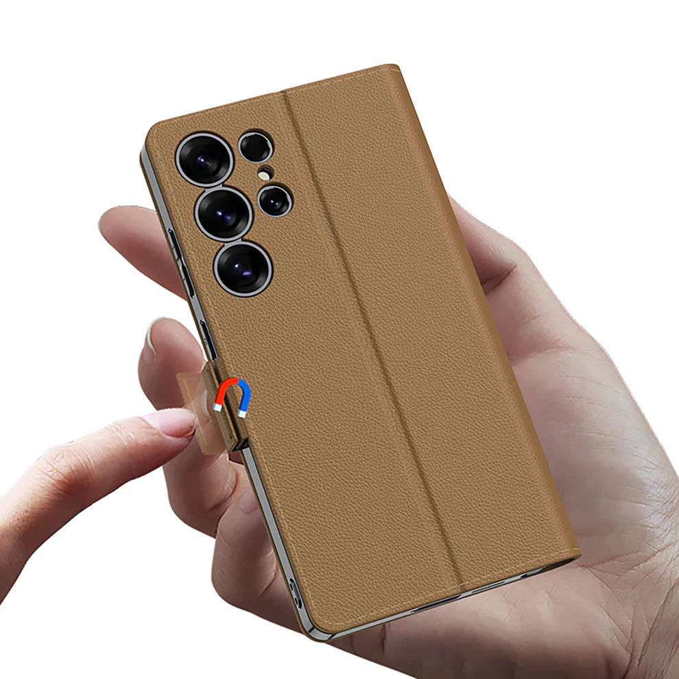 Elegant Leather Flip Case