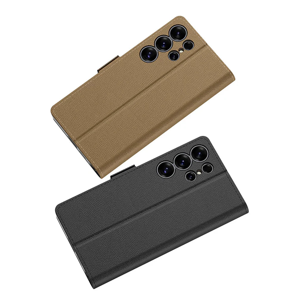 Elegant Leather Flip Case