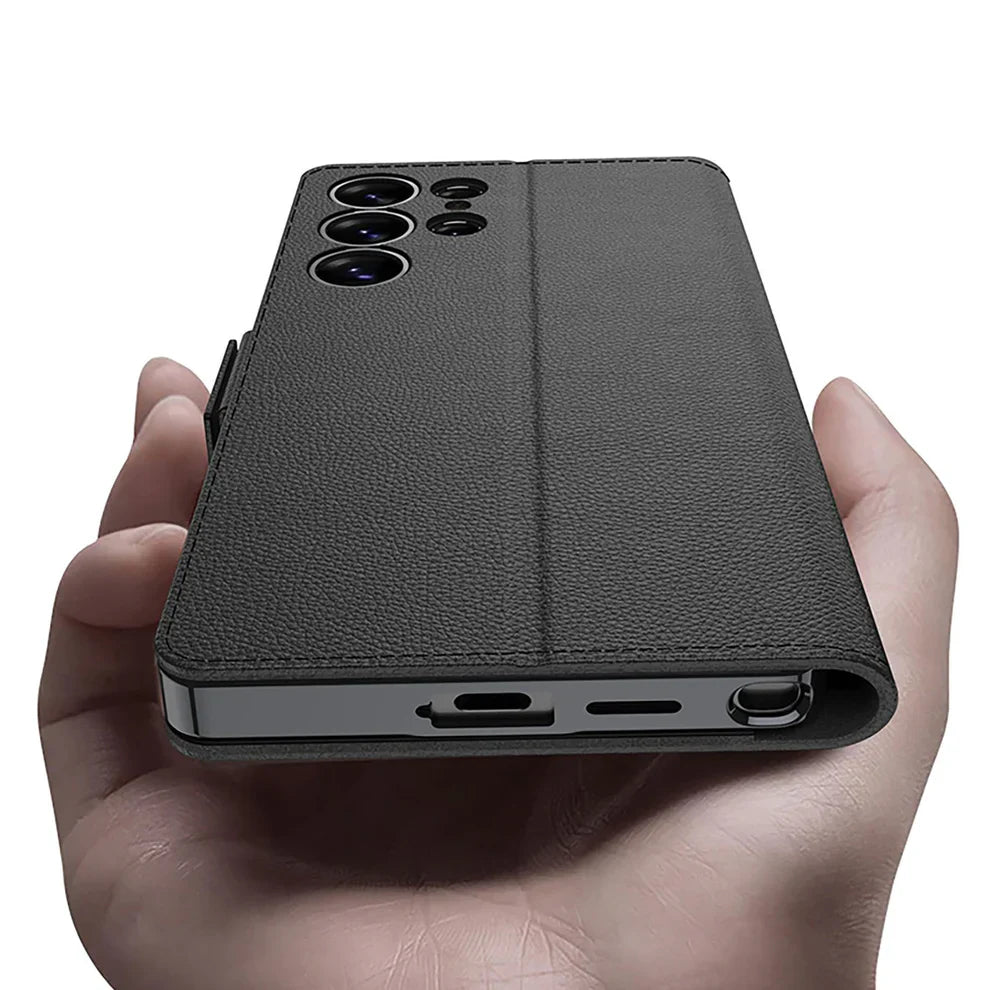 Elegant Leather Flip Case