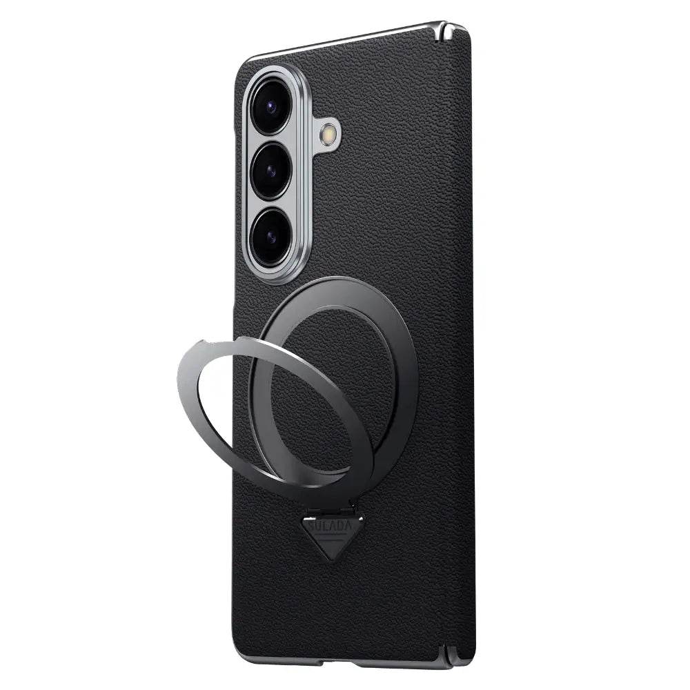 Galaxy Z Fold7 Infinity Luxe Leather Kickstand Case - Million Cases 