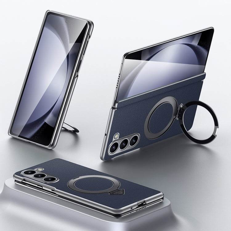 Galaxy Z Fold7 Infinity Luxe Leather Kickstand Case - Million Cases 