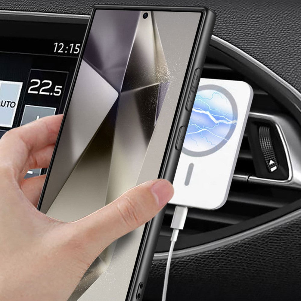 Premium Rotatable 360° Alloy Bracket Magnetic Charging Case.