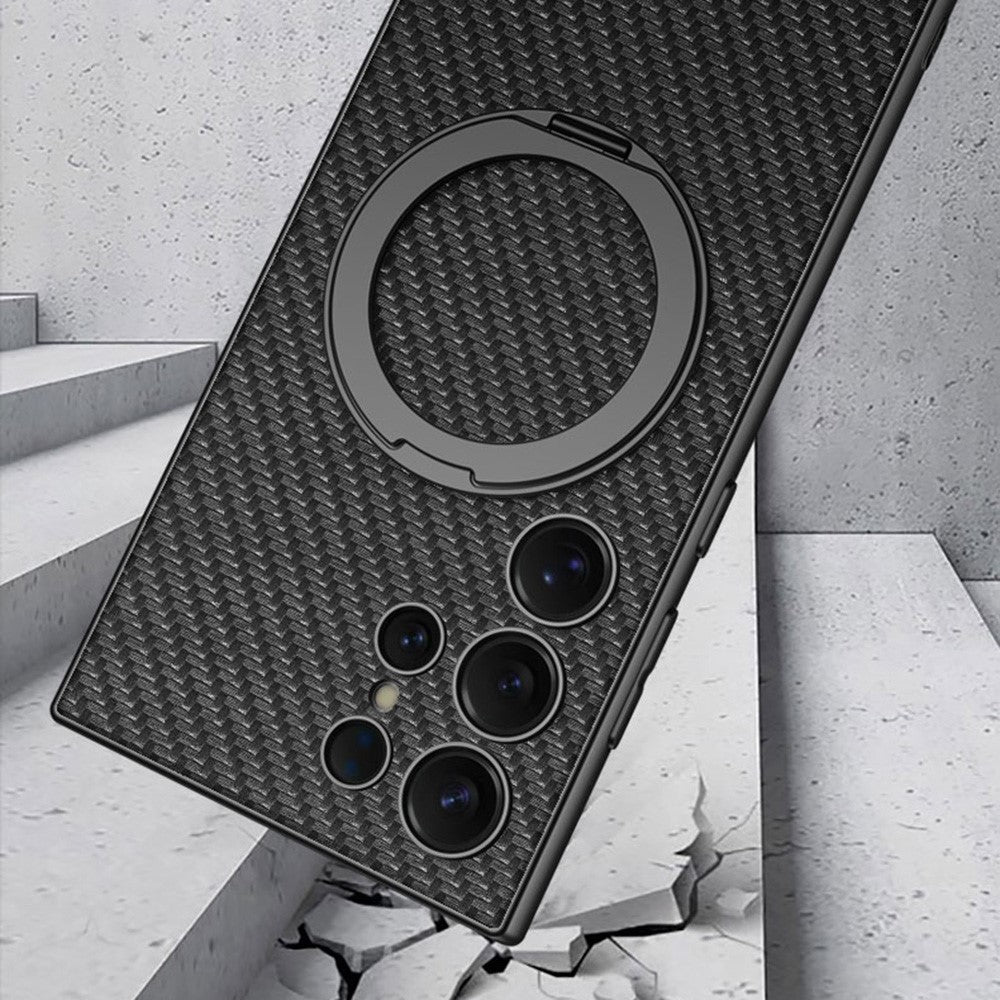 Premium Rotatable 360° Alloy Bracket Magnetic Charging Case.