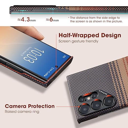 Stylish Grip with Textured Finish