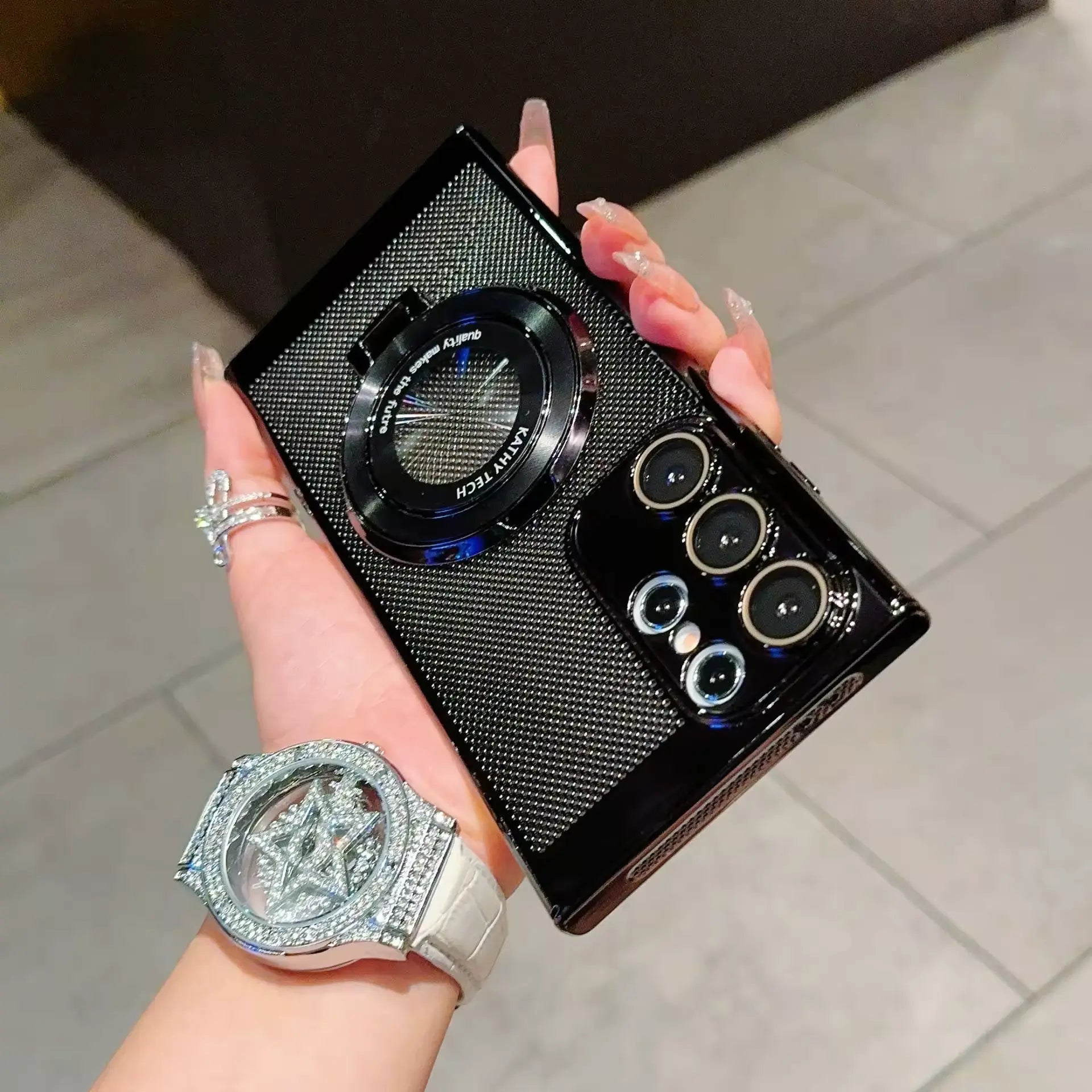 Brilliant Rotating Wheel Stand Case for Samsung