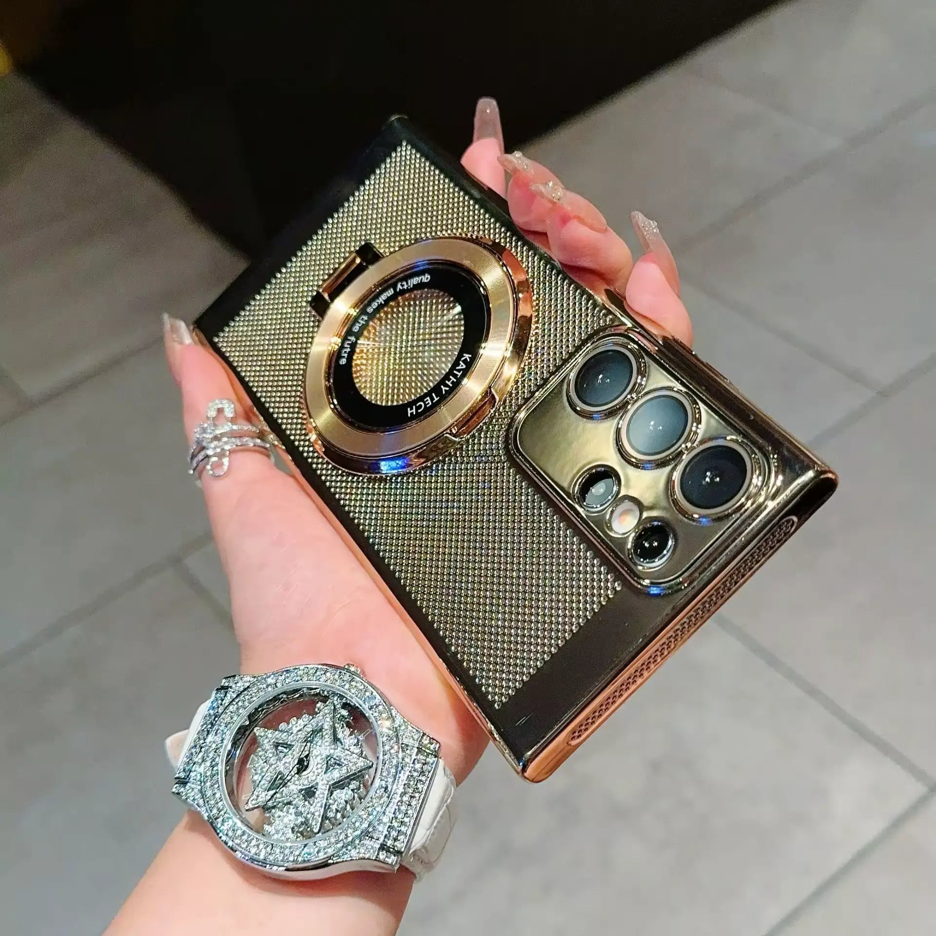 Brilliant Rotating Wheel Stand Case for Samsung