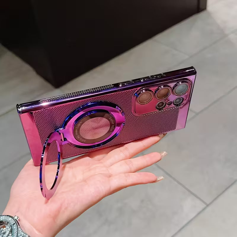 Brilliant Rotating Wheel Stand Case for Samsung