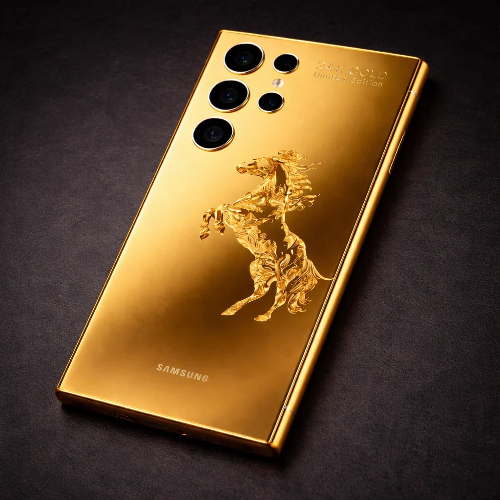 Royal Horse 24KT Gold Case