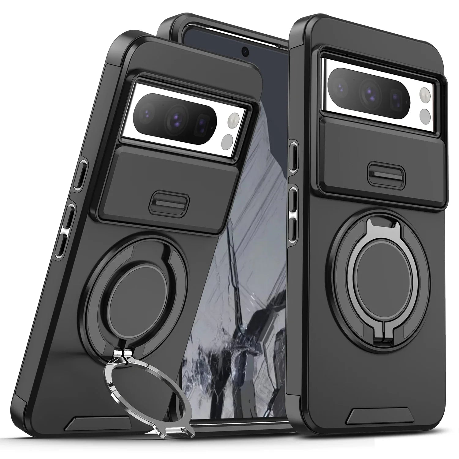 Magnetic Armor Case with Kickstand - The Pixel Store
