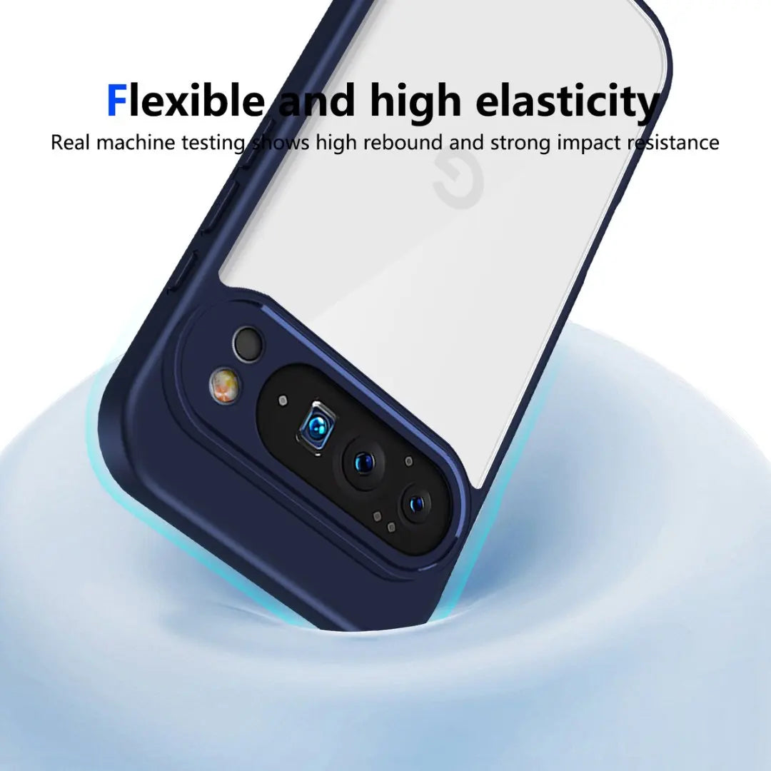 Clear Hybrid Case with Shockproof Bumper - The Pixel Store