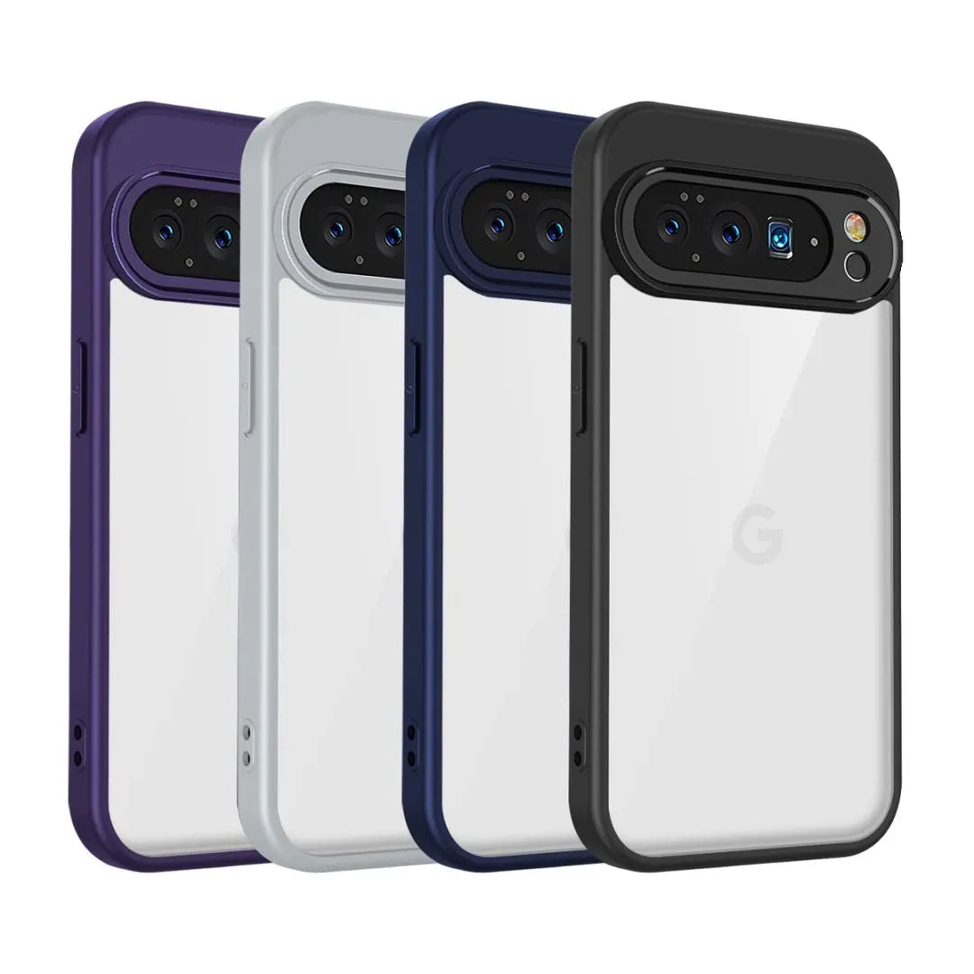 Clear Hybrid Case with Shockproof Bumper - The Pixel Store