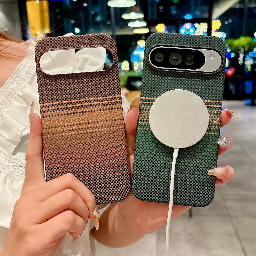 Carbon Fibre Texture Magnetic Case For Google Pixel - The Pixel Store