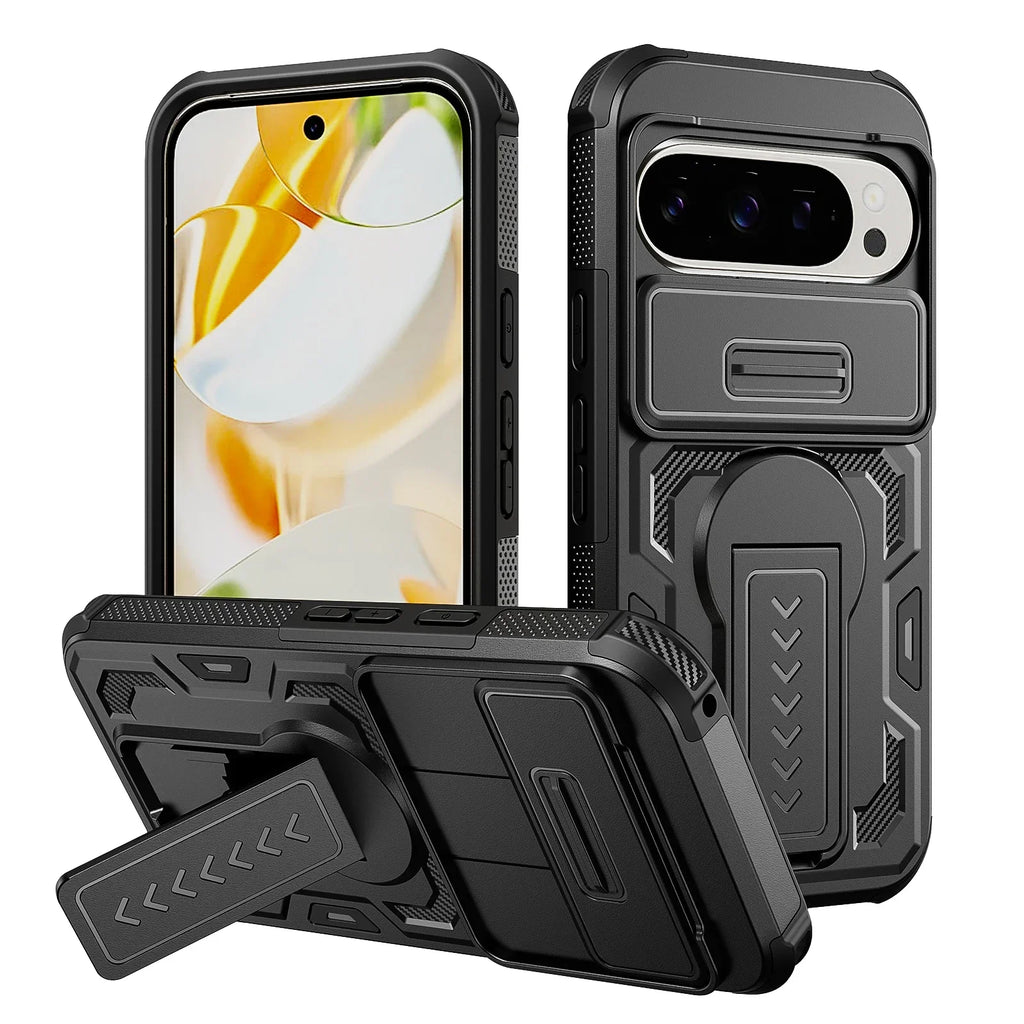 Shockproof Case with Stand & Lens Protector