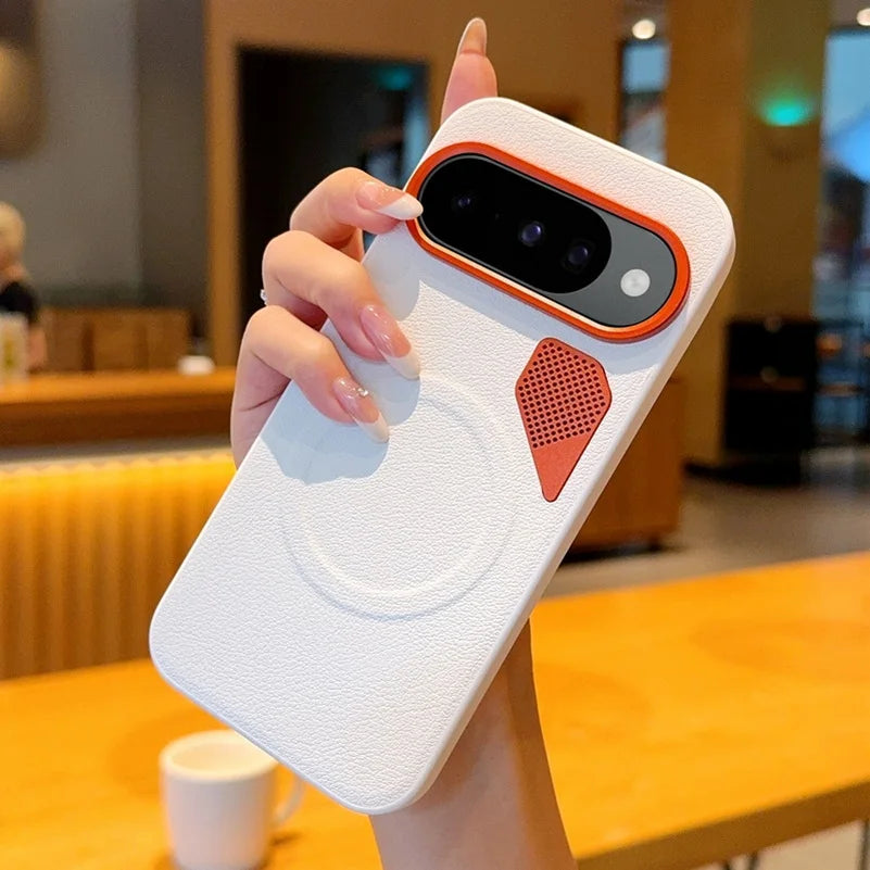 Leather Grip MagSafe Case - The Pixel Store