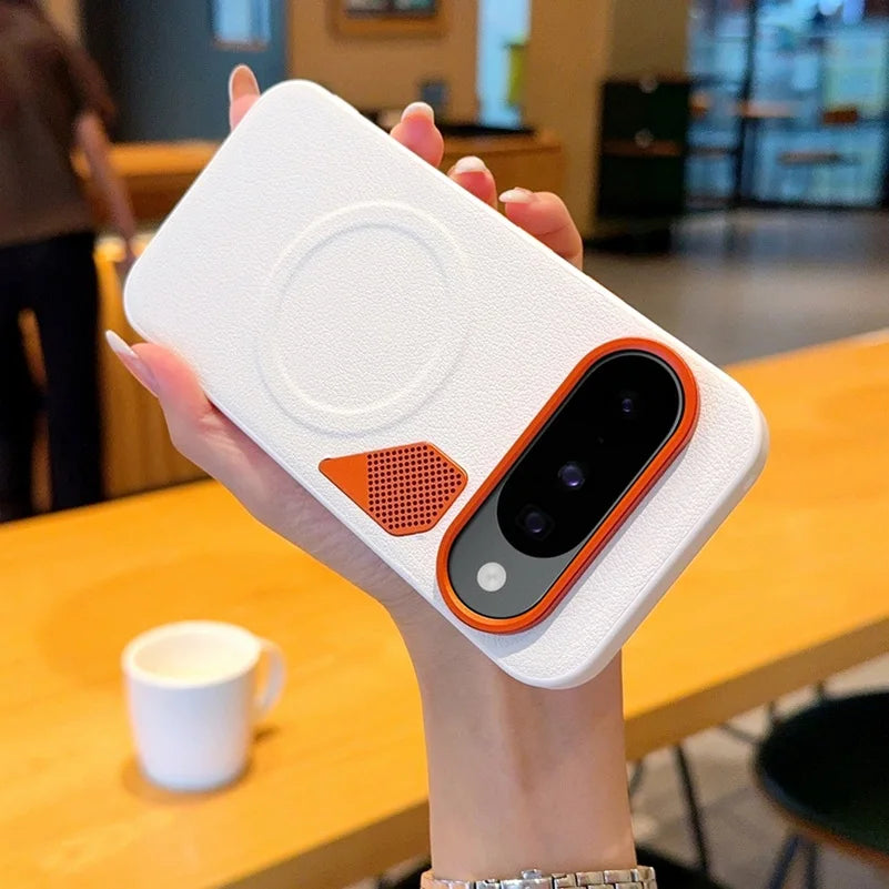 Leather Grip MagSafe Case - The Pixel Store