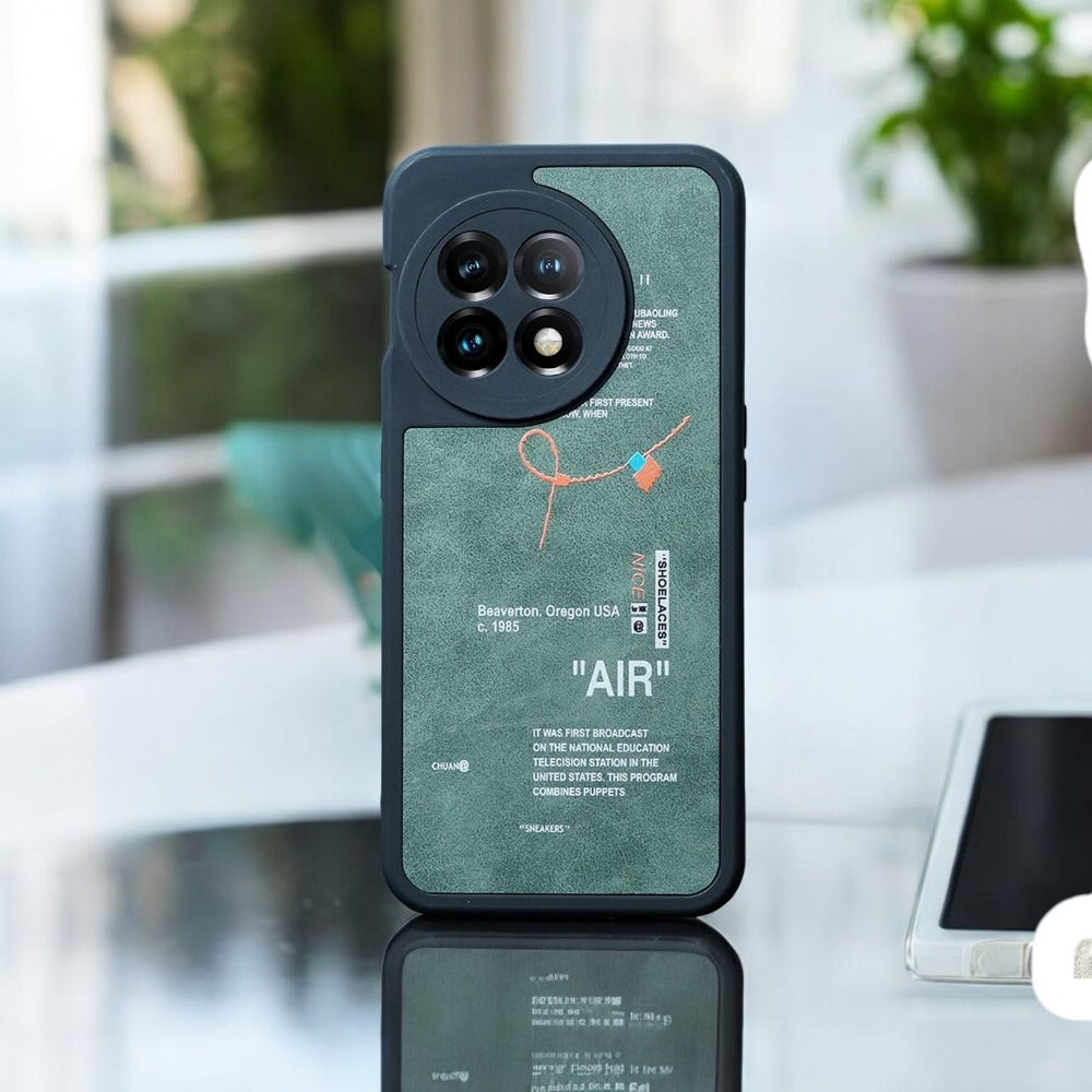 OnePlus Series Sneaker Label Leather Edge Case