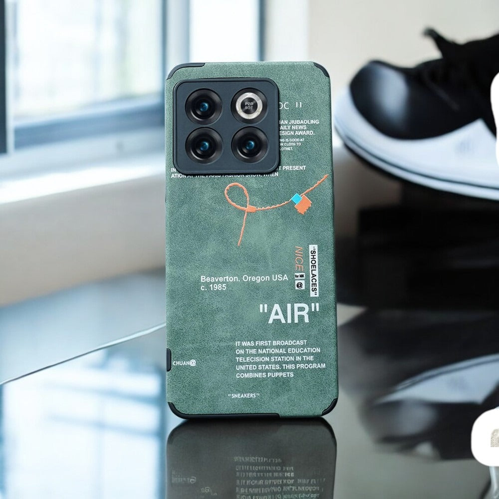 OnePlus Series Sneaker Label Leather Edge Case