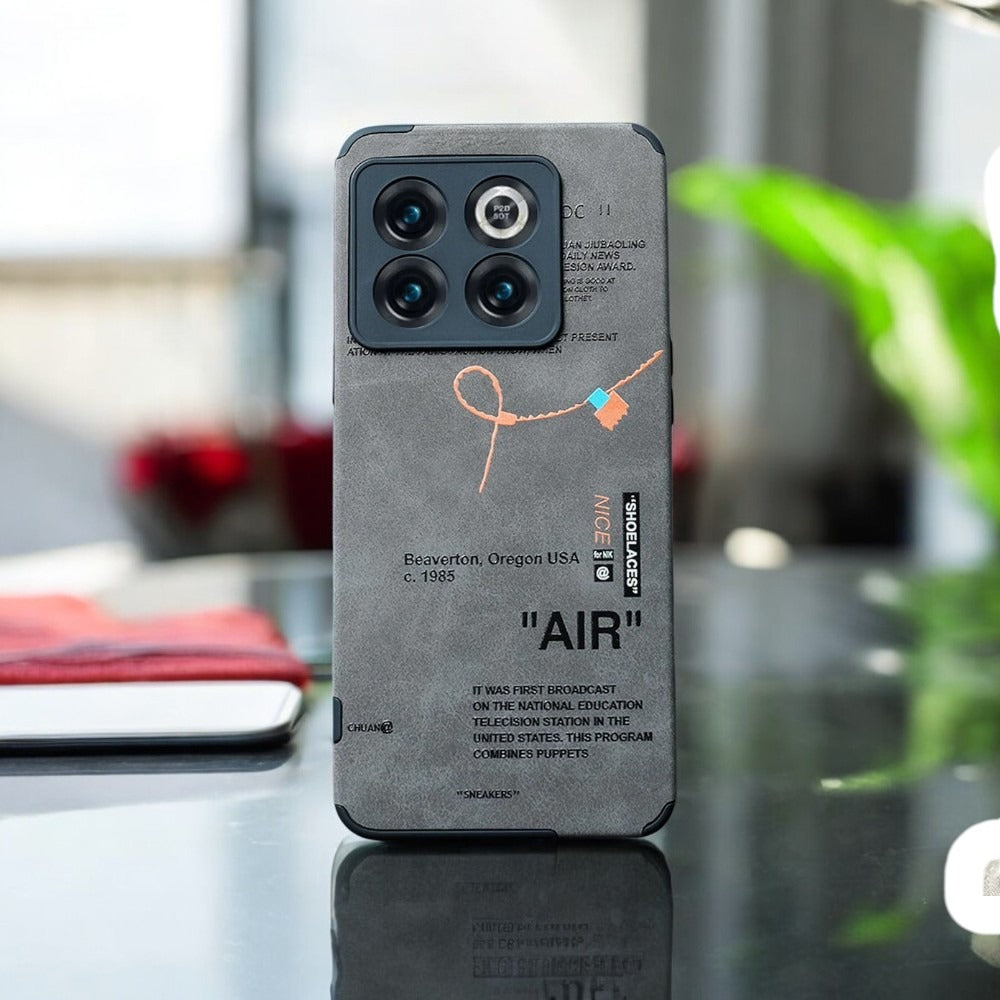 OnePlus Series Sneaker Label Leather Edge Case