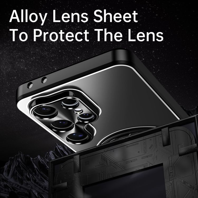 Stylish frosted protective case with metal finish