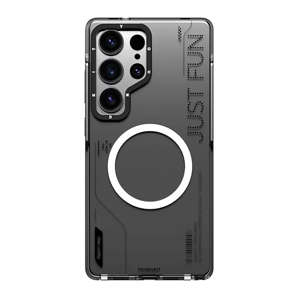 Youngkit Just Fun case for Samsung Galaxy S25 Ultra black by Cosmos Joy